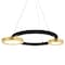 Cwi Lighting Deux Lunes LED Chandelier With Sun Gold & Black Finish 1215P20-2-625 - alternate 7